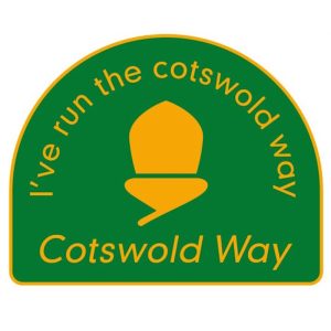 "I've run the Cotswold Way" metal badge